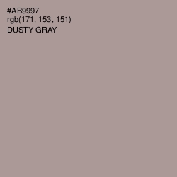 #AB9997 - Dusty Gray Color Image